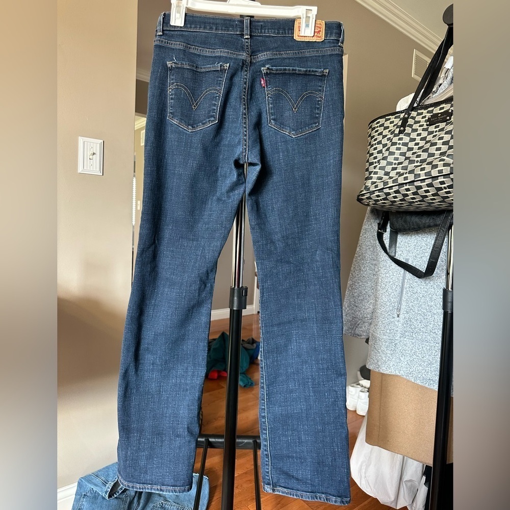 Levi's Dark Blue Women's Boot Cut Jeans - Picture 2 of 3